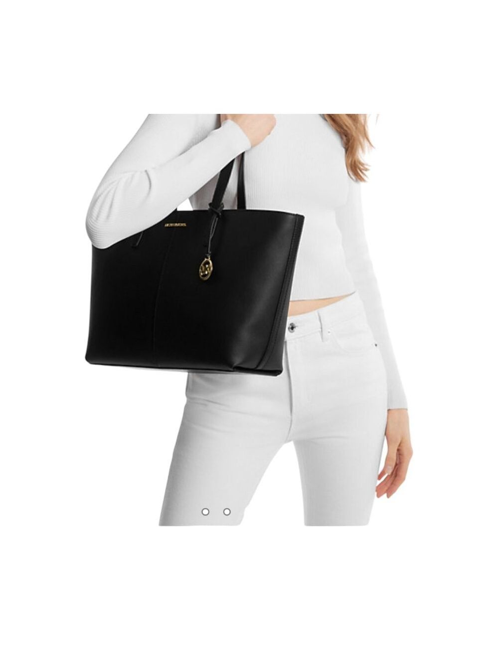 NEW Michael Kors Jet set Medium Tote In Brown - Picture 2 of 9
